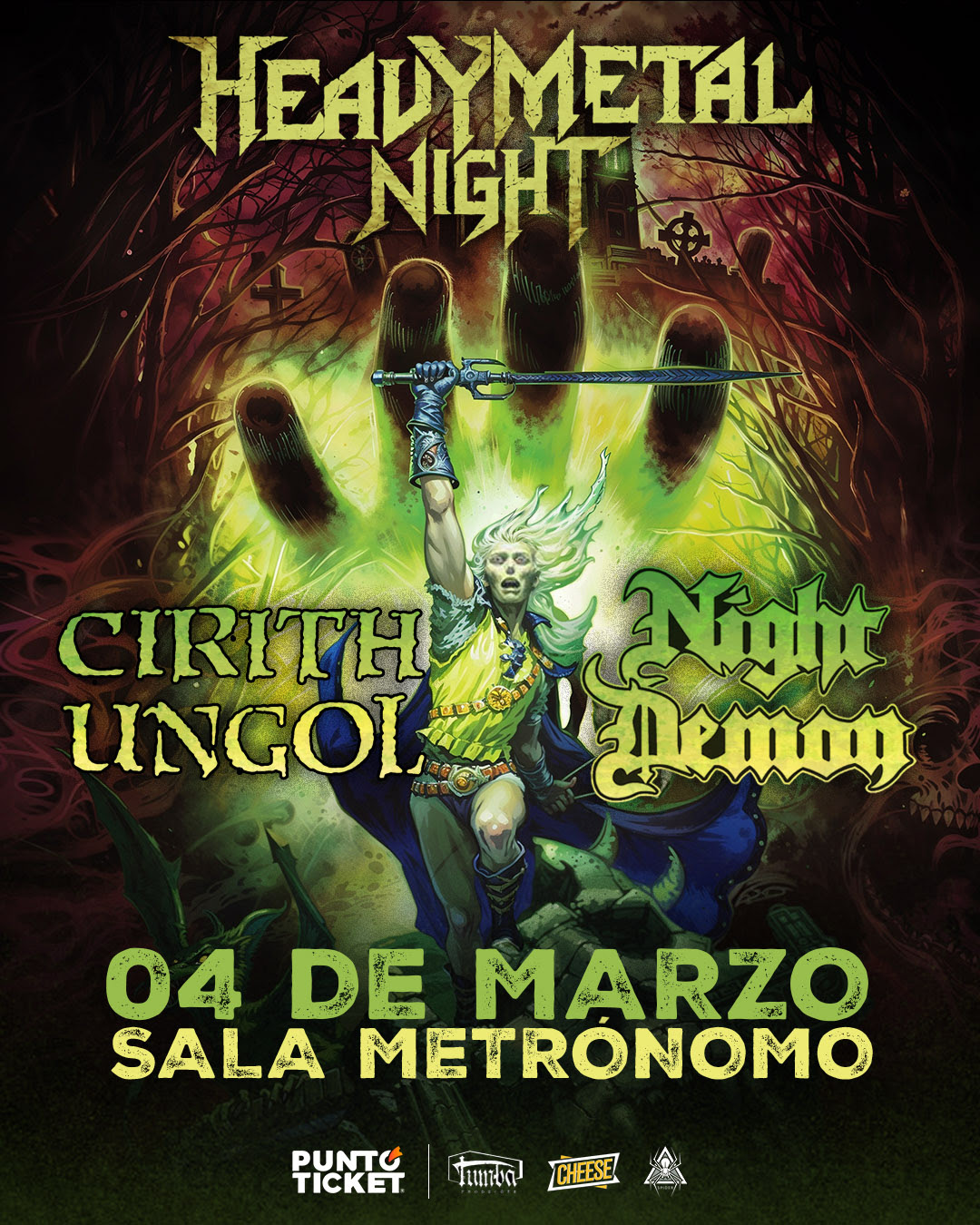 Heavy Metal Night: Cirith Ungol y Night Demon en Chile